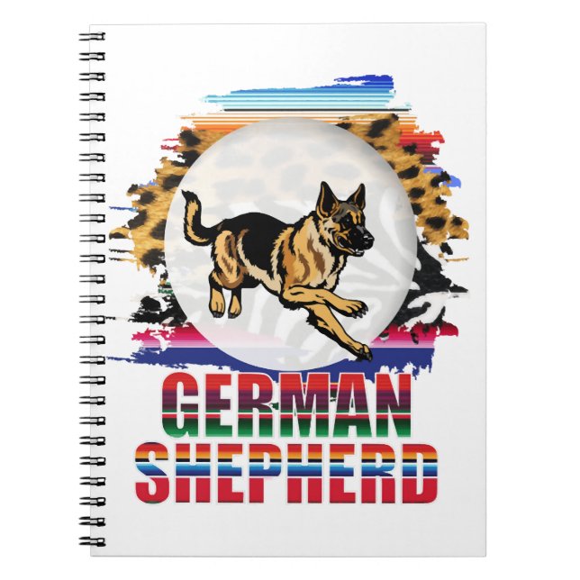 Deutscher Schäferhund Notizblock (Vorderseite)