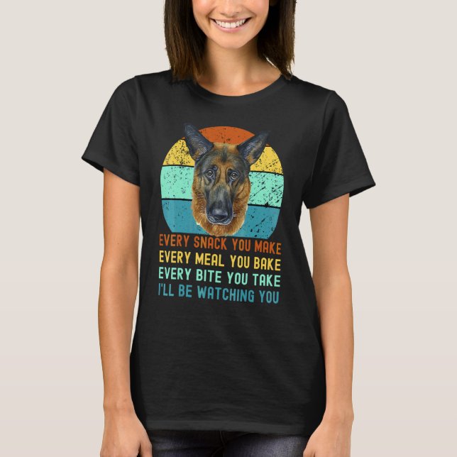 Deutscher Schäferhund oder Elsässer Hund Mama oder T-Shirt (Vorderseite)