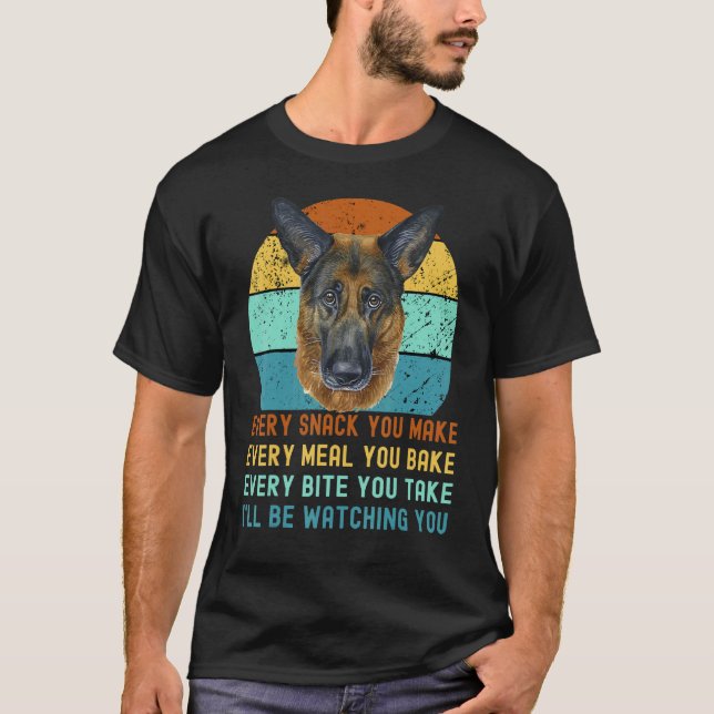 Deutscher Schäferhund oder elsässischer Hundehund  T-Shirt (Vorderseite)