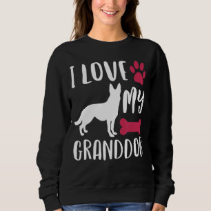 Deutscher Schäferhund Oma Opa Großhund Sweatshirt