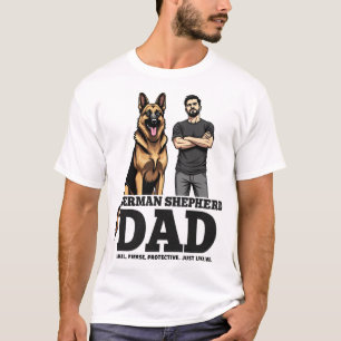 Deutscher Schäferhund Papa � Treu. Wild. Beschütze T-Shirt