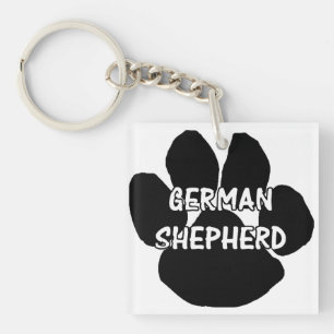 Deutscher Schäferhund Pfoten Name.png Schlüsselanhänger
