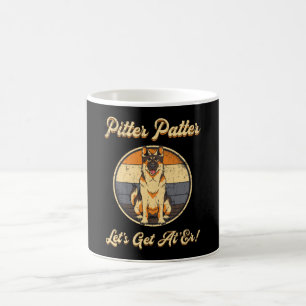 Deutscher Schäferhund Pitter Patter Hundeliebhaber Kaffeetasse