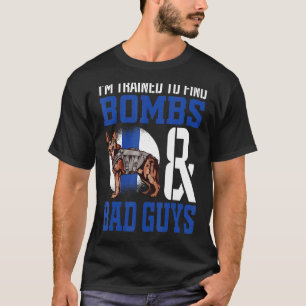 Deutscher Schäferhund Polizeihund K 9 Rechtshandha T-Shirt