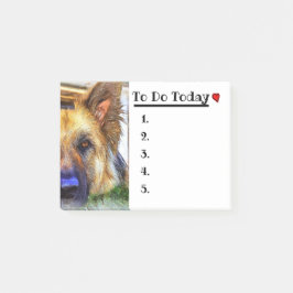 Deutscher Schäferhund Post-it Klebezettel