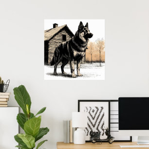 Deutscher Schäferhund Poster