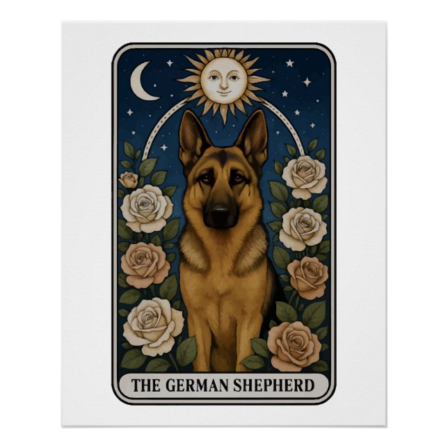 Deutscher Schäferhund Poster (Vorderseite)
