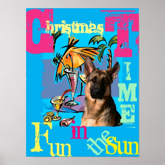 Deutscher Schäferhund Poster (Vorne)