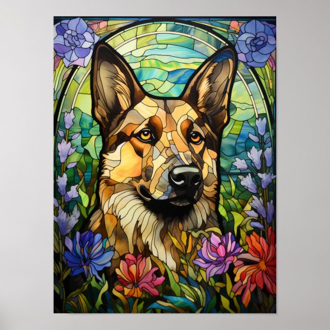 Deutscher Schäferhund Poster (Vorne)