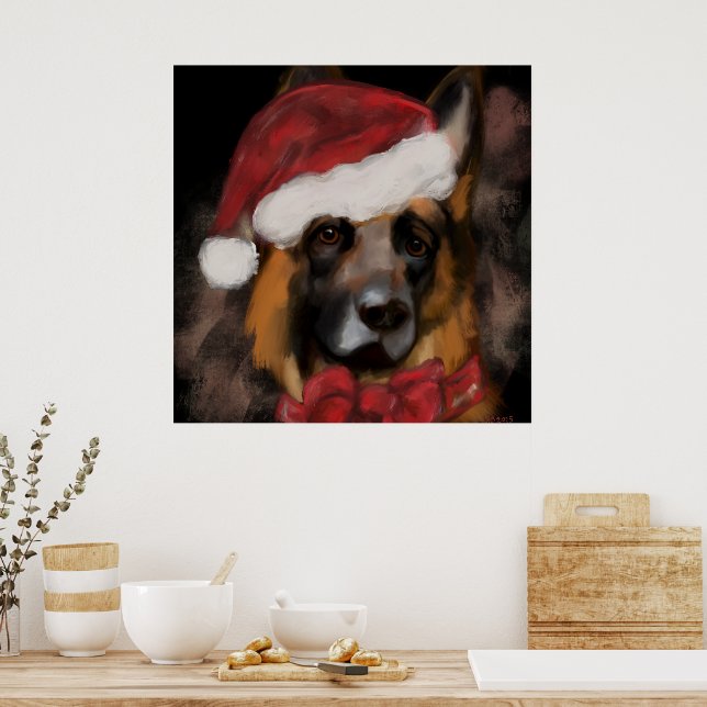 DEUTSCHER SCHÄFERHUND  POSTER (Küche)