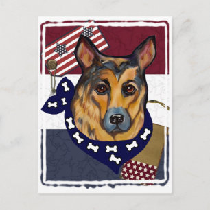 Deutscher Schäferhund Postkarte
