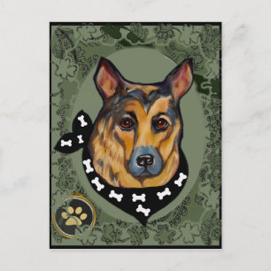 Deutscher Schäferhund Postkarte