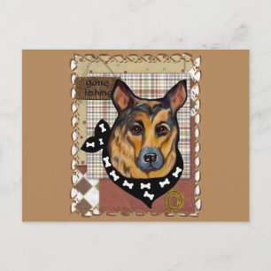 DEUTSCHER SCHÄFERHUND POSTKARTE