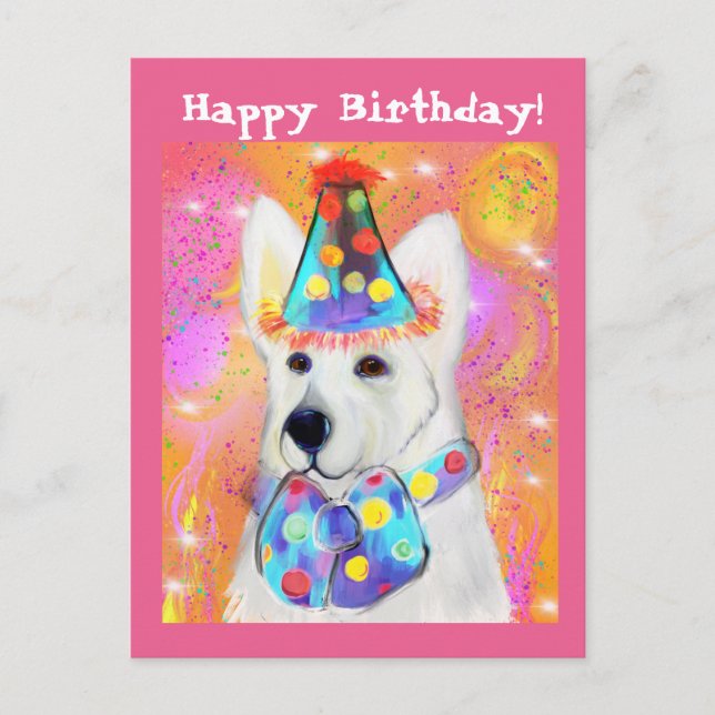 Deutscher Schäferhund Postkarte (Vorderseite)