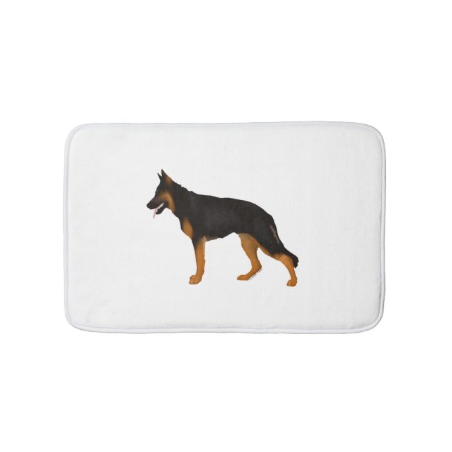 Deutscher Schäferhund Red Black Blanket Badematte (Vorderseite)
