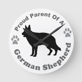 Deutscher Schäferhund Runde Wanduhr