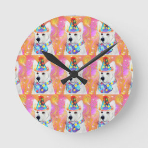 Deutscher Schäferhund        Runde Wanduhr