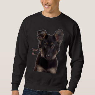 Deutscher Schäferhund Schäfer Hund Mama Vater Lieb Sweatshirt