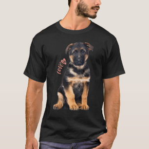 Deutscher Schäferhund Schäferhund Hund Mama Papa L T-Shirt
