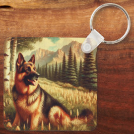 Deutscher Schäferhund Schlüsselanhänger