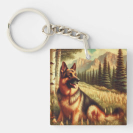 Deutscher Schäferhund Schlüsselanhänger