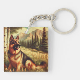 Deutscher Schäferhund Schlüsselanhänger