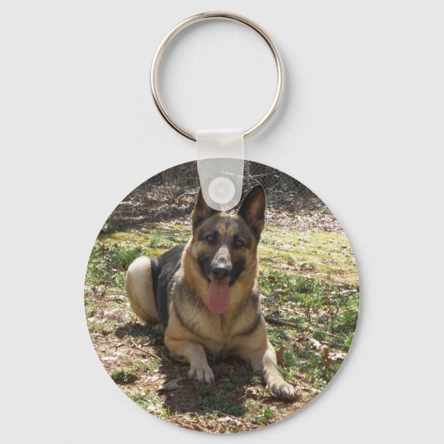 Deutscher Schäferhund-Schlüsselanhänger Schlüsselanhänger (Vorderseite)