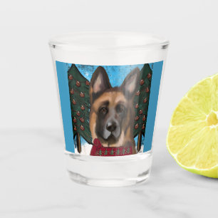 Deutscher Schäferhund Schnapsglas