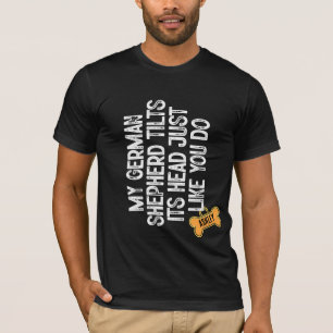 Deutscher Schäferhund schüttelt den Kopf wie du Hu T-Shirt