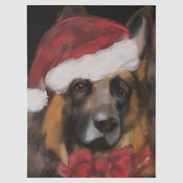Deutscher Schäferhund  Seidenpapier (Vorderseite)