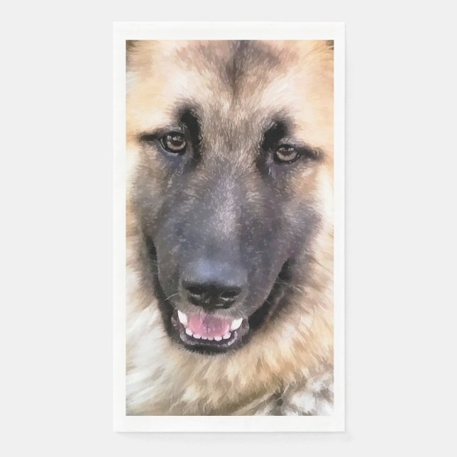 Deutscher Schäferhund Serviette (Vorderseite)