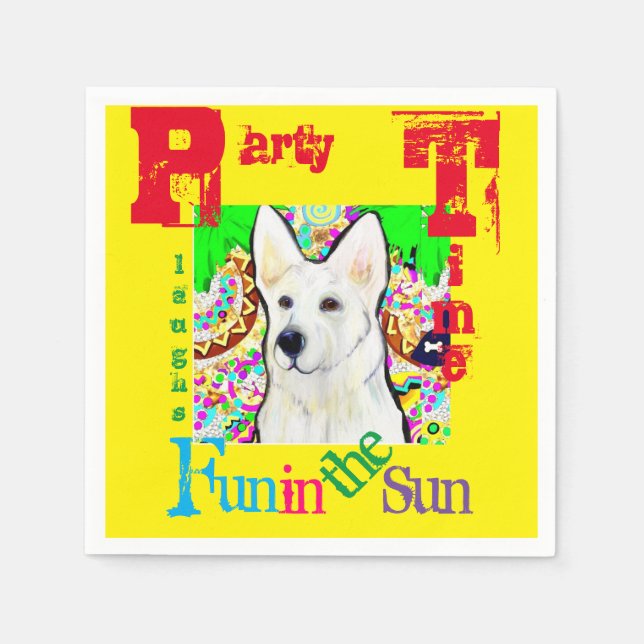 Deutscher Schäferhund Serviette (Vorderseite)