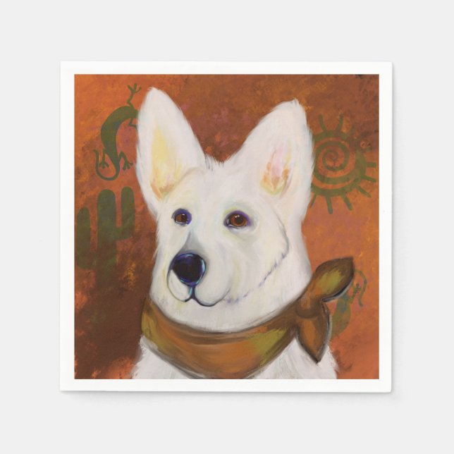 Deutscher Schäferhund Serviette (Vorderseite)