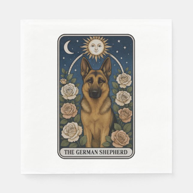 Deutscher Schäferhund Serviette (Vorderseite)