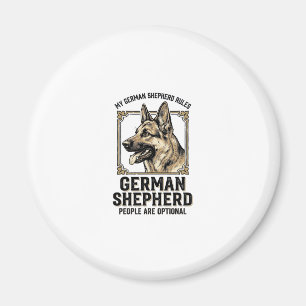 Deutscher Schäferhund-Shirt für Hunde-Liebhaber Vi Magnet