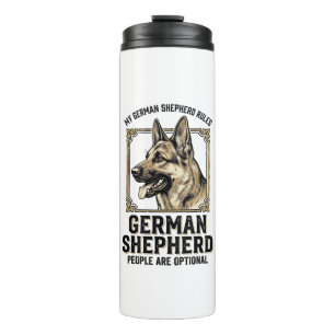 Deutscher Schäferhund-Shirt für Hunde-Liebhaber Vi Thermosbecher