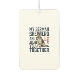 Deutscher Schäferhund-Shirt Lustiger Hundeliebhabe Autolufterfrischer