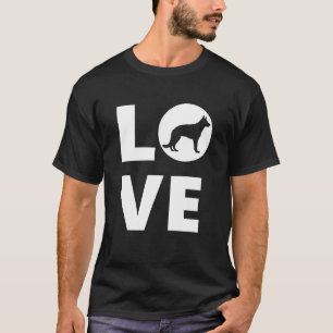 Deutscher Schäferhund Silhouette Gsd Vater Deutsch T-Shirt