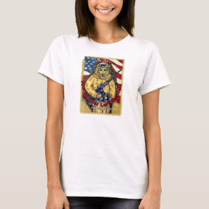 Deutscher Schäferhund Soldat Damen T-Shirt