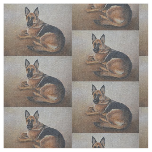 Deutscher Schäferhund Stoff (Nahaufnahme)