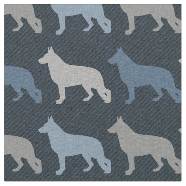 Deutscher Schäferhund Stoff (Nahaufnahme)