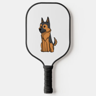 Deutscher Schäferhund Süße Cartoon Pickleball Schläger