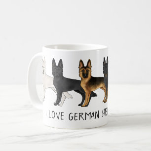 Deutscher Schäferhund Süße Hunde Ich Liebe Deutsch Kaffeetasse