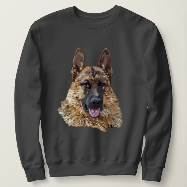 Deutscher Schäferhund Sweatshirt (Design vorne)
