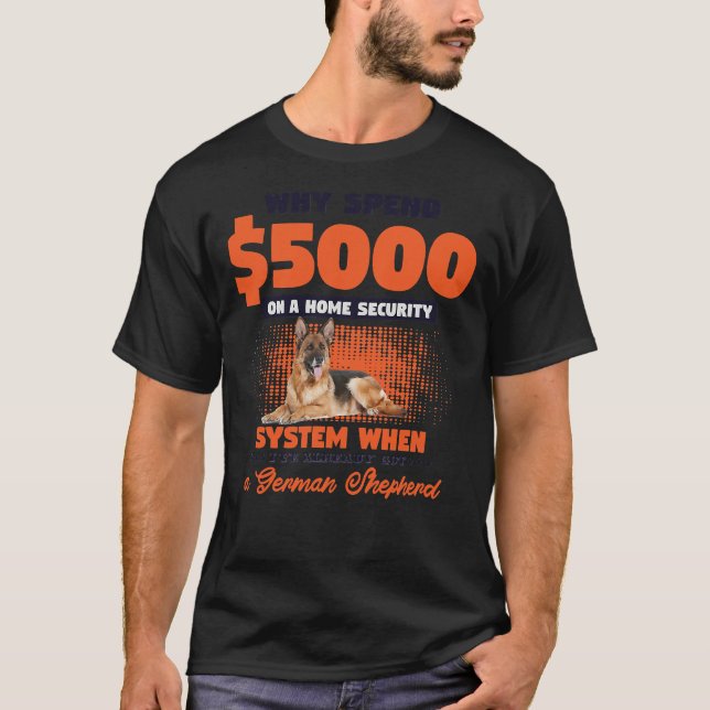 Deutscher Schäferhund T-Shirt (Vorderseite)