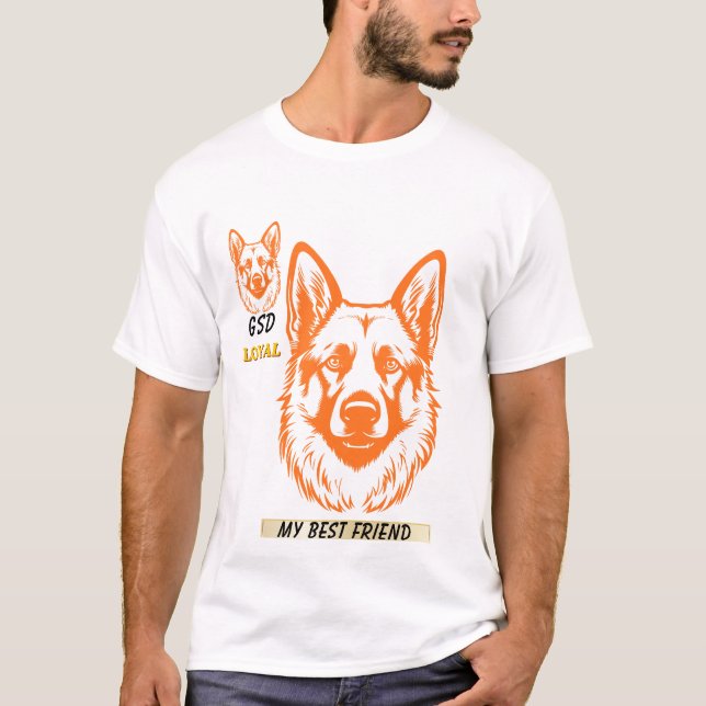 Deutscher Schäferhund T-Shirt (Vorderseite)