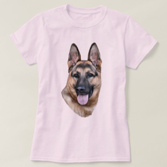 Deutscher Schäferhund T-Shirt (Design vorne)