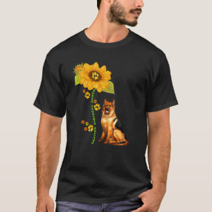 Deutscher Schäferhund Tante Sonnenblume Hundebesit T-Shirt