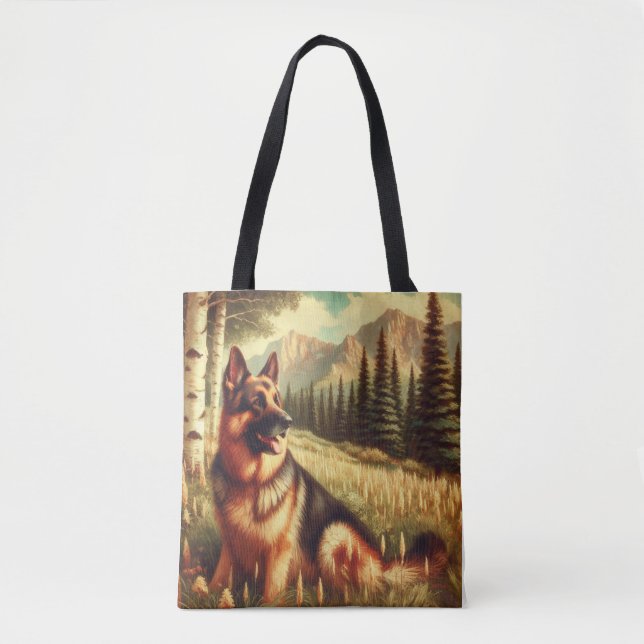 Deutscher Schäferhund Tasche (Vorderseite)