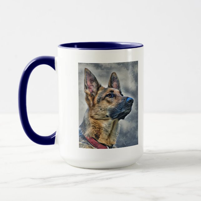 Deutscher Schäferhund Tasse (Links)